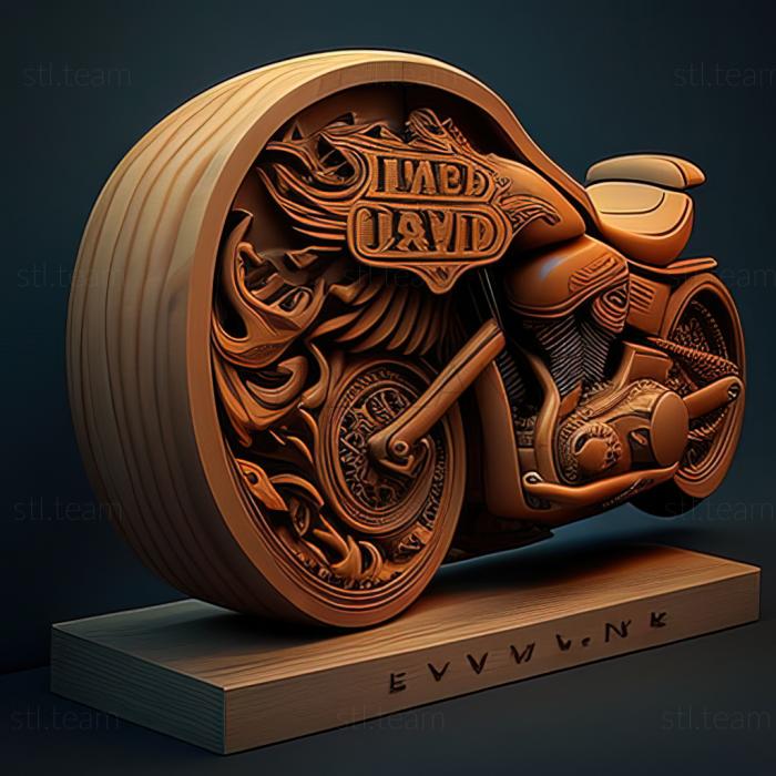 3D модель Harley-Davidson широкое скольжение (STL)